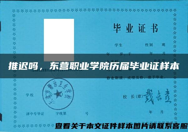 推迟吗，东营职业学院历届毕业证样本