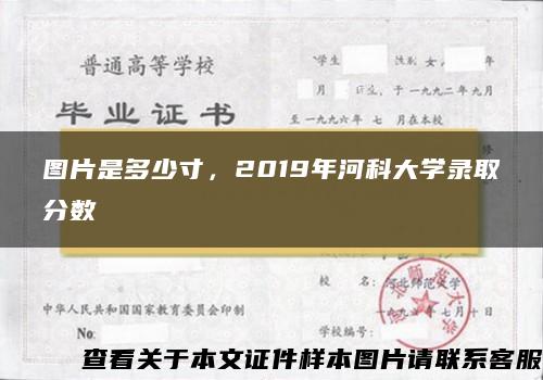 图片是多少寸，2019年河科大学录取分数