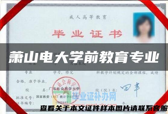 萧山电大学前教育专业