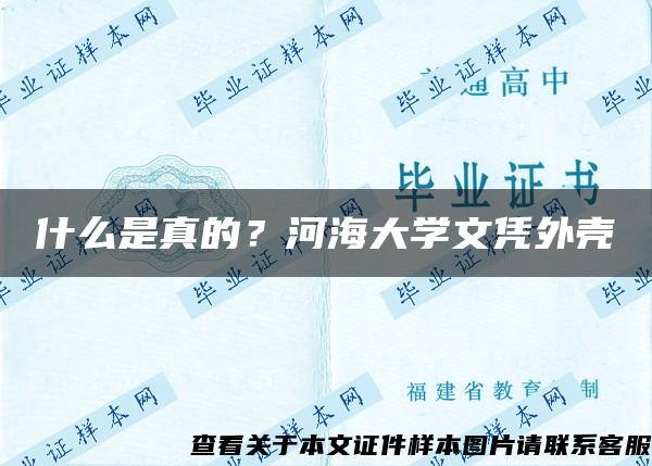 什么是真的？河海大学文凭外壳