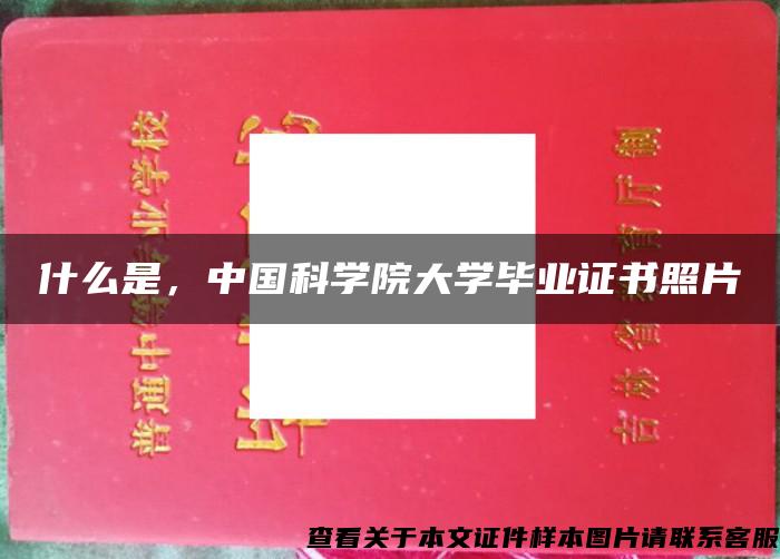 什么是，中国科学院大学毕业证书照片