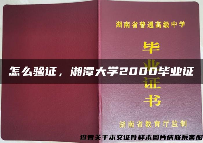 怎么验证，湘潭大学2000毕业证