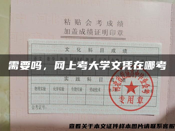 需要吗，网上考大学文凭在哪考