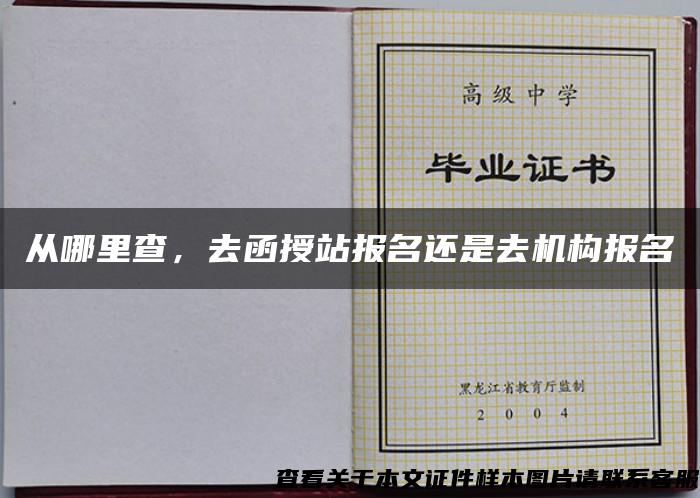 从哪里查，去函授站报名还是去机构报名