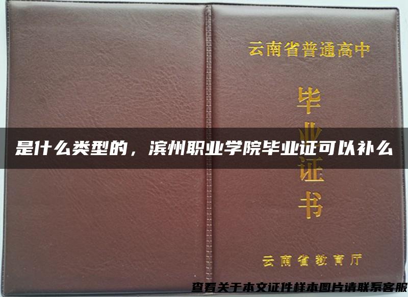 是什么类型的，滨州职业学院毕业证可以补么