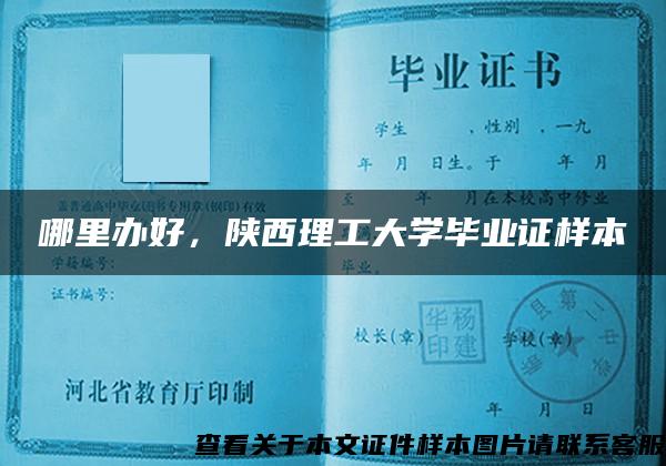 哪里办好，陕西理工大学毕业证样本