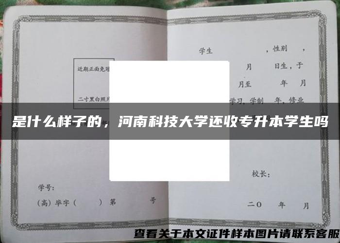 是什么样子的，河南科技大学还收专升本学生吗