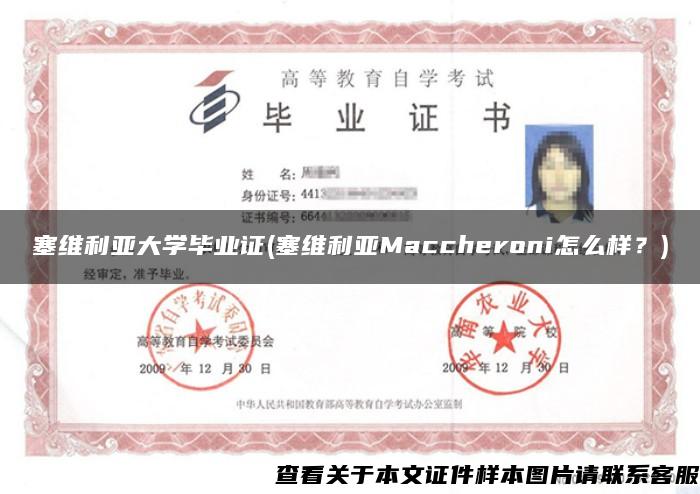 塞维利亚大学毕业证(塞维利亚Maccheroni怎么样？)