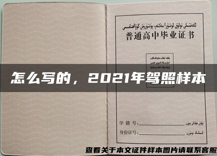 怎么写的，2021年驾照样本