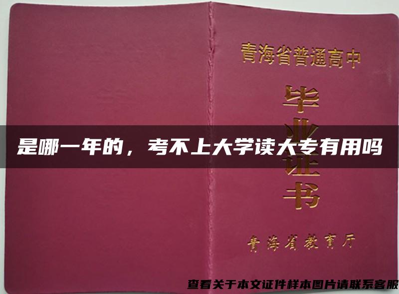 是哪一年的，考不上大学读大专有用吗