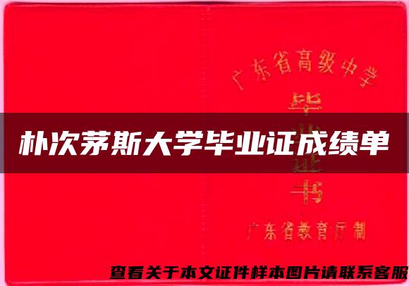 朴次茅斯大学毕业证成绩单