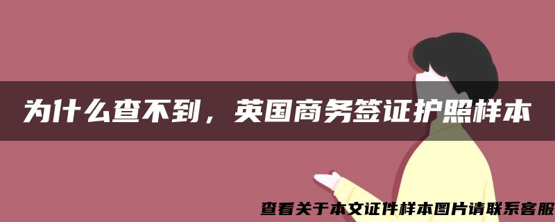 为什么查不到，英国商务签证护照样本