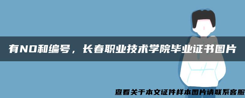 有NO和编号，长春职业技术学院毕业证书图片