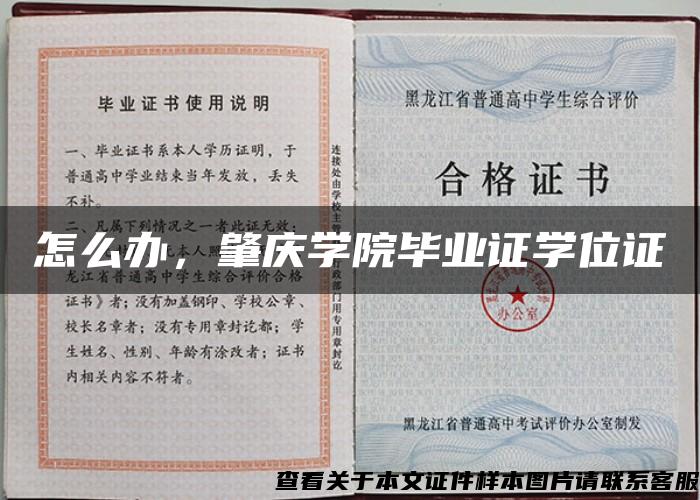 怎么办，肇庆学院毕业证学位证