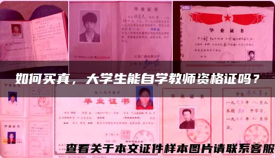 如何买真，大学生能自学教师资格证吗？