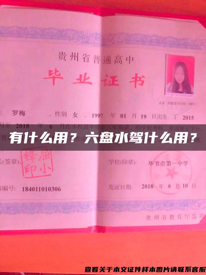 有什么用？六盘水驾什么用？