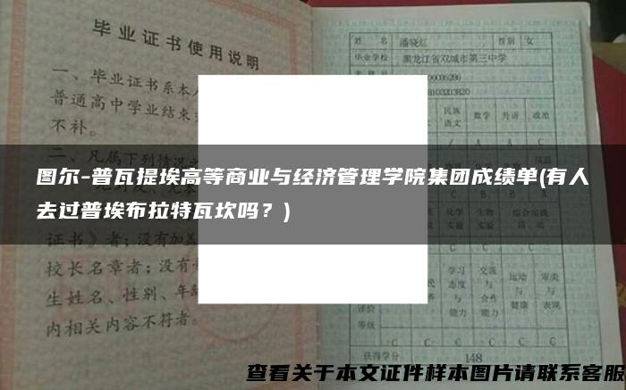 图尔-普瓦提埃高等商业与经济管理学院集团成绩单(有人去过普埃布拉特瓦坎吗？)