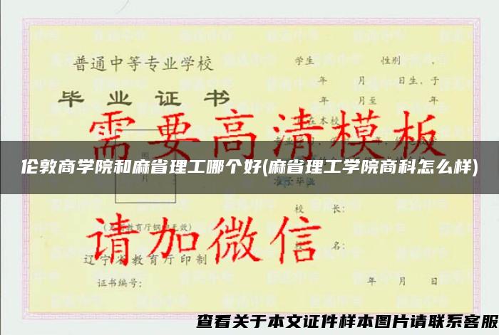 伦敦商学院和麻省理工哪个好(麻省理工学院商科怎么样)