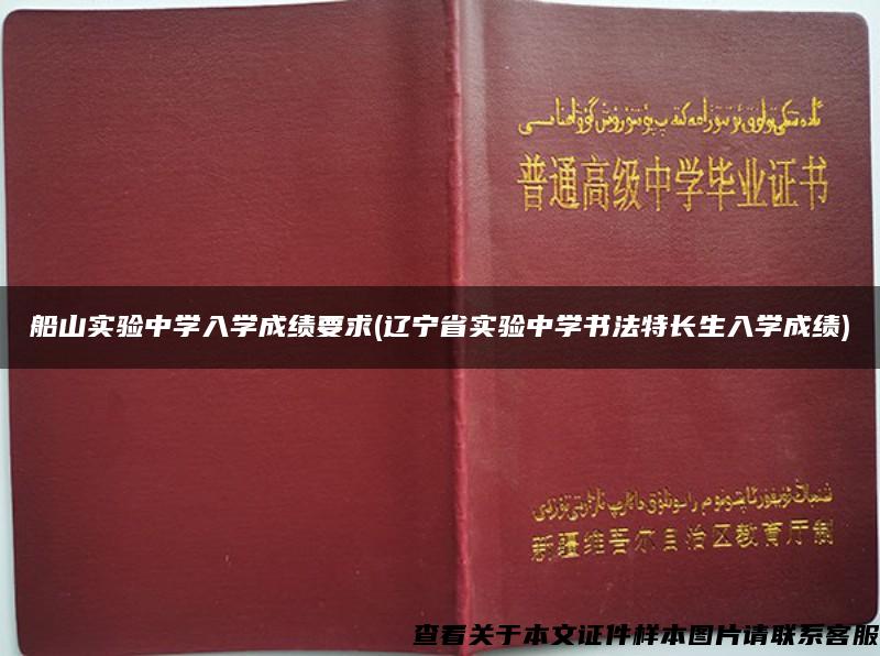 船山实验中学入学成绩要求(辽宁省实验中学书法特长生入学成绩)