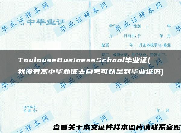 ToulouseBusinessSchool毕业证(我没有高中毕业证去自考可以拿到毕业证吗)