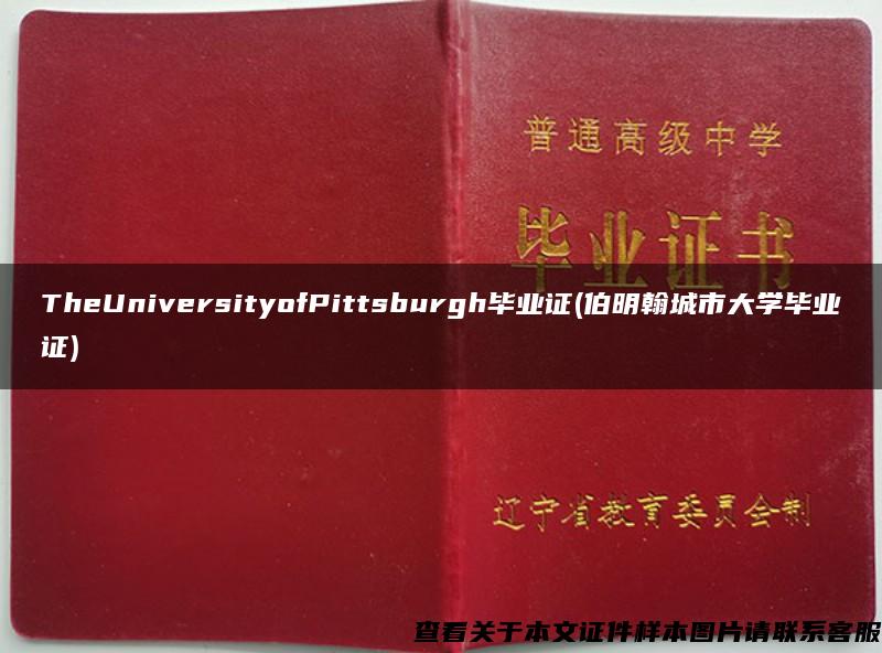 TheUniversityofPittsburgh毕业证(伯明翰城市大学毕业证)