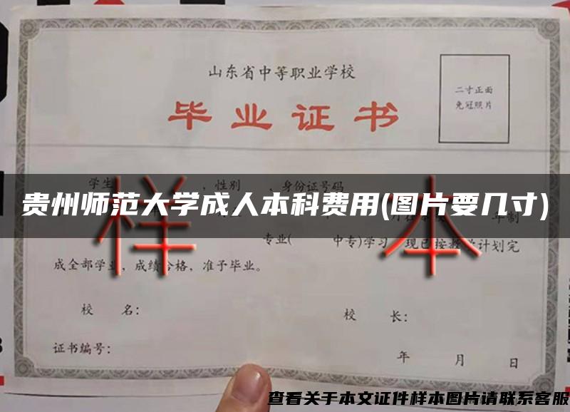 贵州师范大学成人本科费用(图片要几寸)