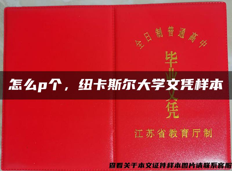 怎么p个，纽卡斯尔大学文凭样本