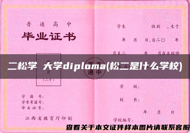 二松学舎大学diploma(松二是什么学校)