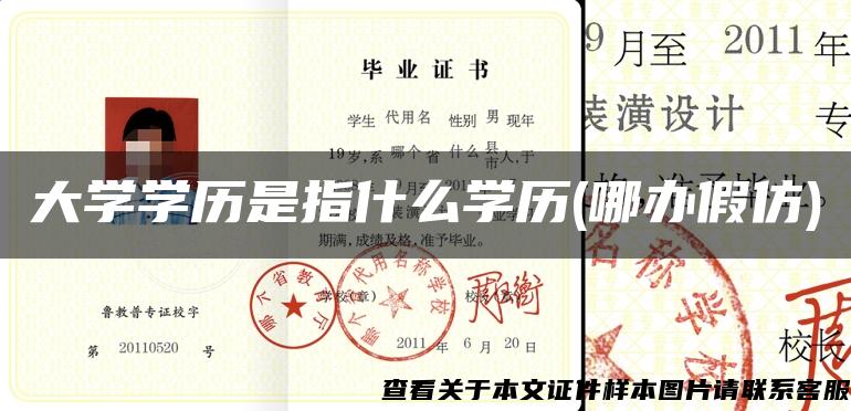 大学学历是指什么学历(哪办假仿)