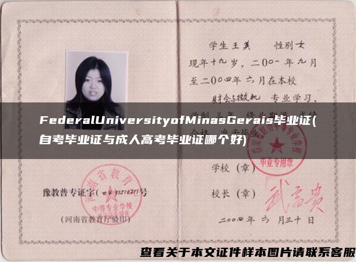 FederalUniversityofMinasGerais毕业证(自考毕业证与成人高考毕业证哪个好)