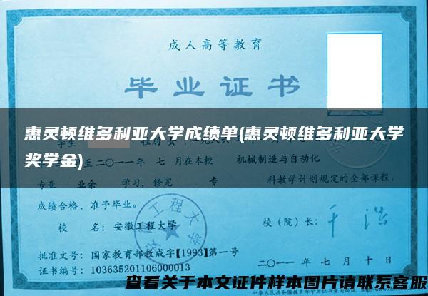 惠灵顿维多利亚大学成绩单(惠灵顿维多利亚大学奖学金)