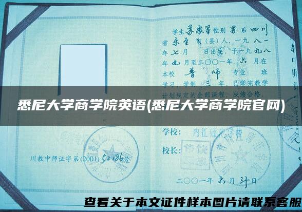 悉尼大学商学院英语(悉尼大学商学院官网)