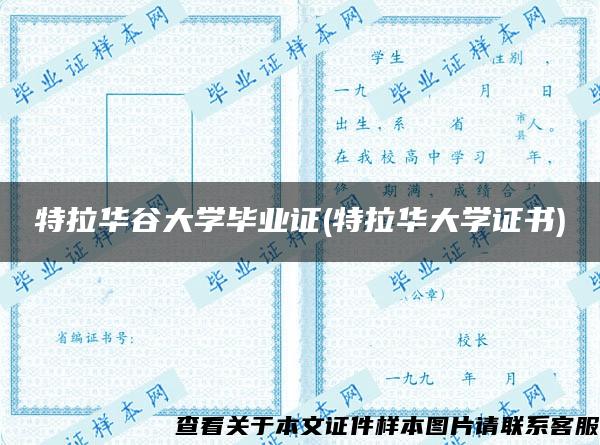 特拉华谷大学毕业证(特拉华大学证书)