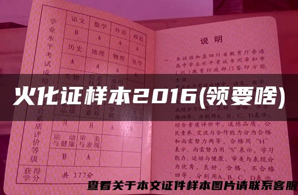 火化证样本2016(领要啥)