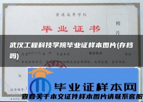 武汉工程科技学院毕业证样本图片(存档吗)