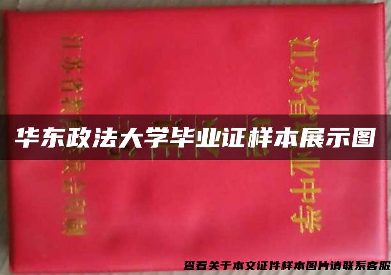 华东政法大学毕业证样本展示图