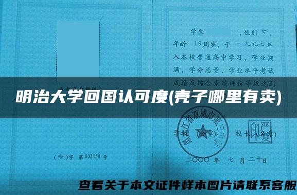 明治大学回国认可度(壳子哪里有卖)