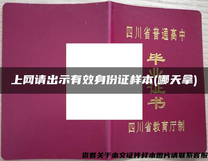 上网请出示有效身份证样本(哪天拿)