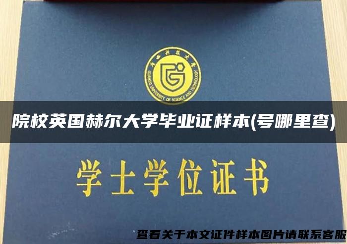 院校英国赫尔大学毕业证样本(号哪里查)