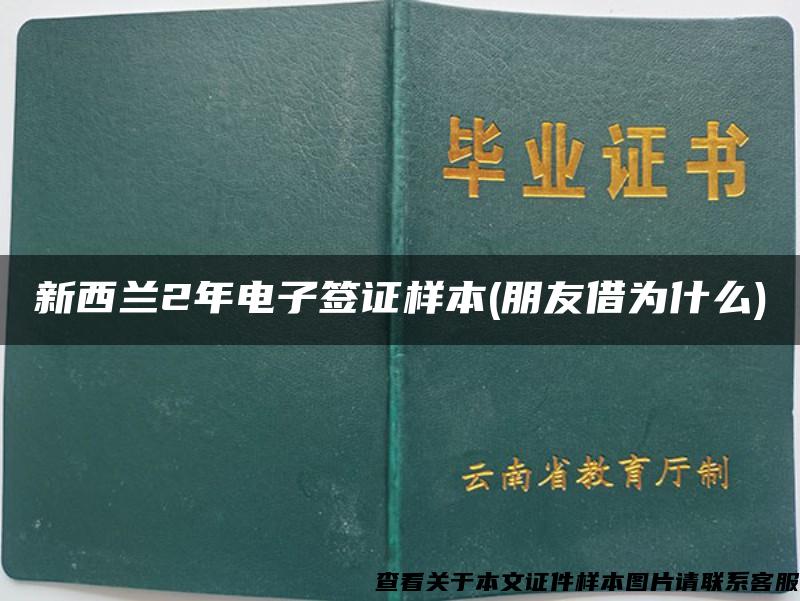 新西兰2年电子签证样本(朋友借为什么)