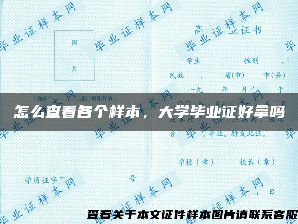 怎么查看各个样本，大学毕业证好拿吗