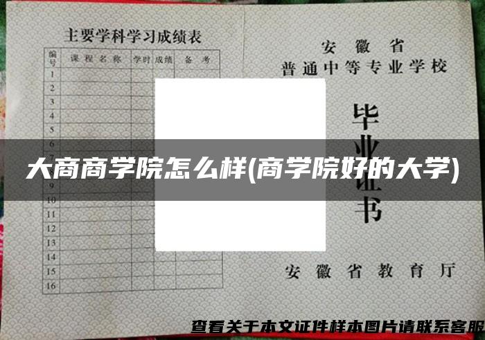 大商商学院怎么样(商学院好的大学)