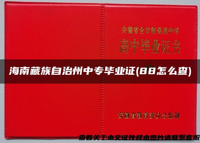 海南藏族自治州中专毕业证(88怎么查)