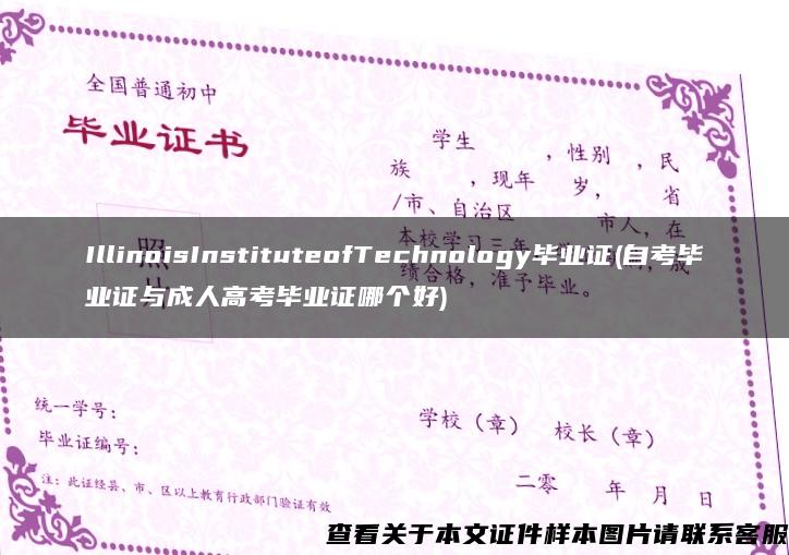 IllinoisInstituteofTechnology毕业证(自考毕业证与成人高考毕业证哪个好)