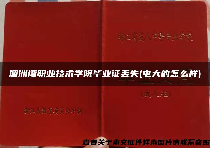 湄洲湾职业技术学院毕业证丢失(电大的怎么样)