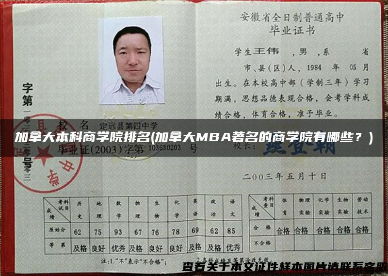 加拿大本科商学院排名(加拿大MBA著名的商学院有哪些？)