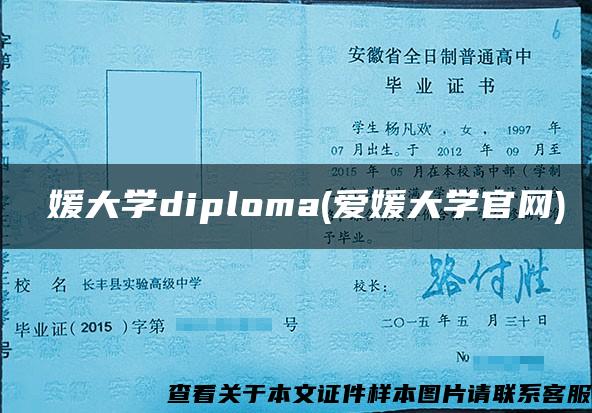 愛媛大学diploma(爱媛大学官网)