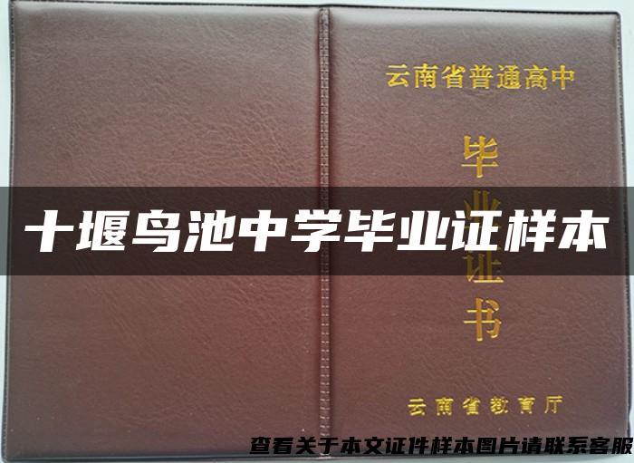 十堰鸟池中学毕业证样本