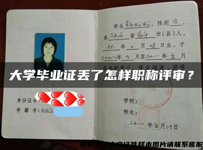 大学毕业证丢了怎样职称评审？