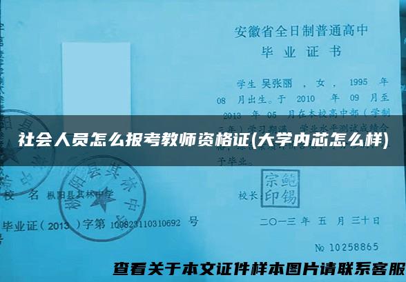 社会人员怎么报考教师资格证(大学内芯怎么样)